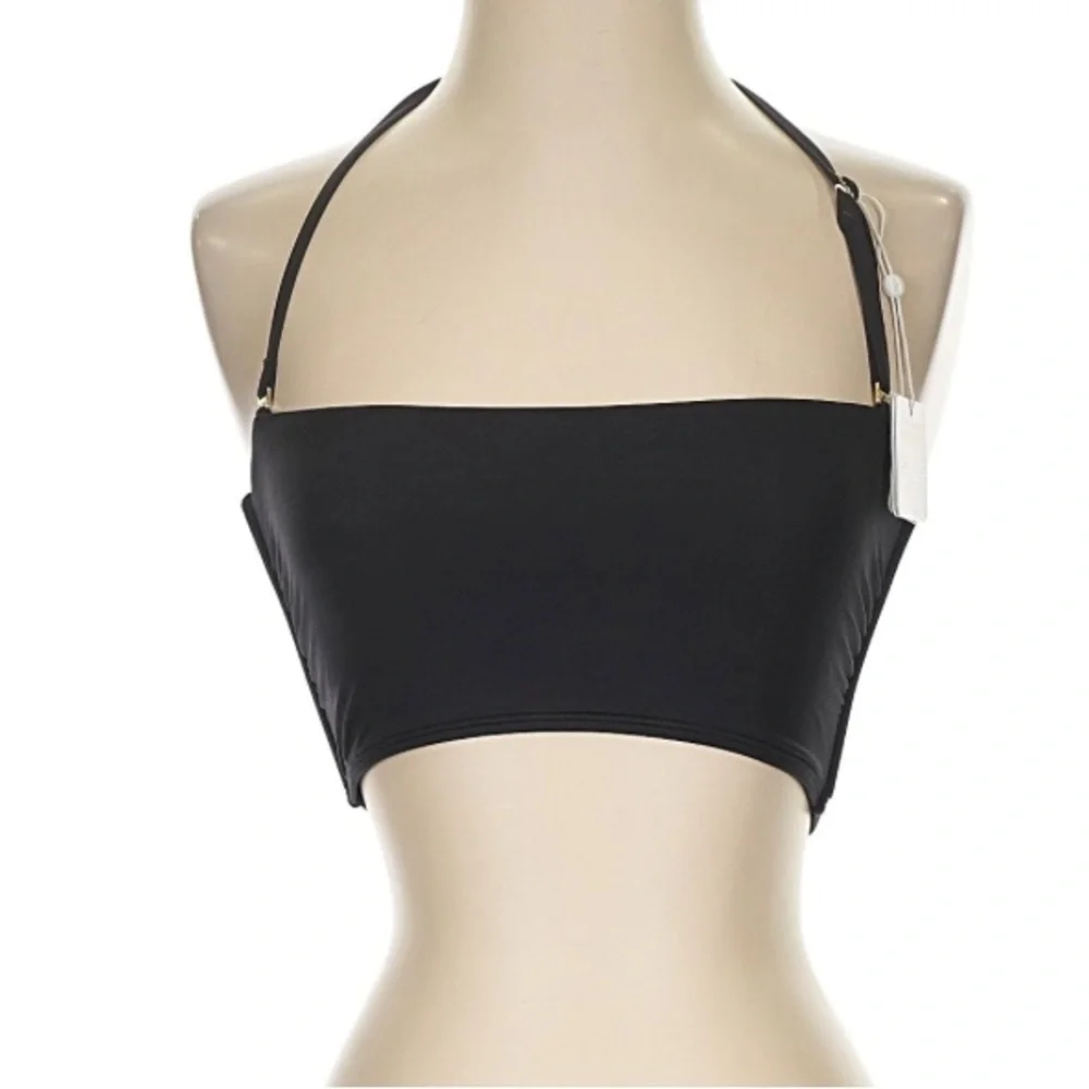 NEW Monday Swimwear BORA BORA BANDEAU TOP BLACK